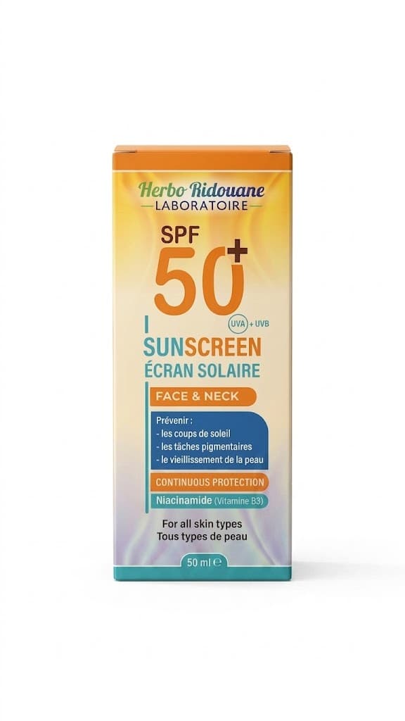 Écran Solaire SPF 50+ Visage & Cou